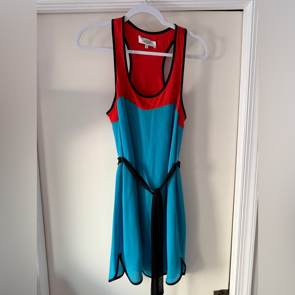 Tibi silk belted dress